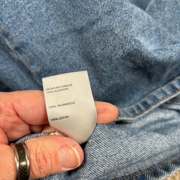 Urban Outfitters Womens Denim Button Front Mini Dress Medium Wash Blue Size 0 - Picture 4 of 6